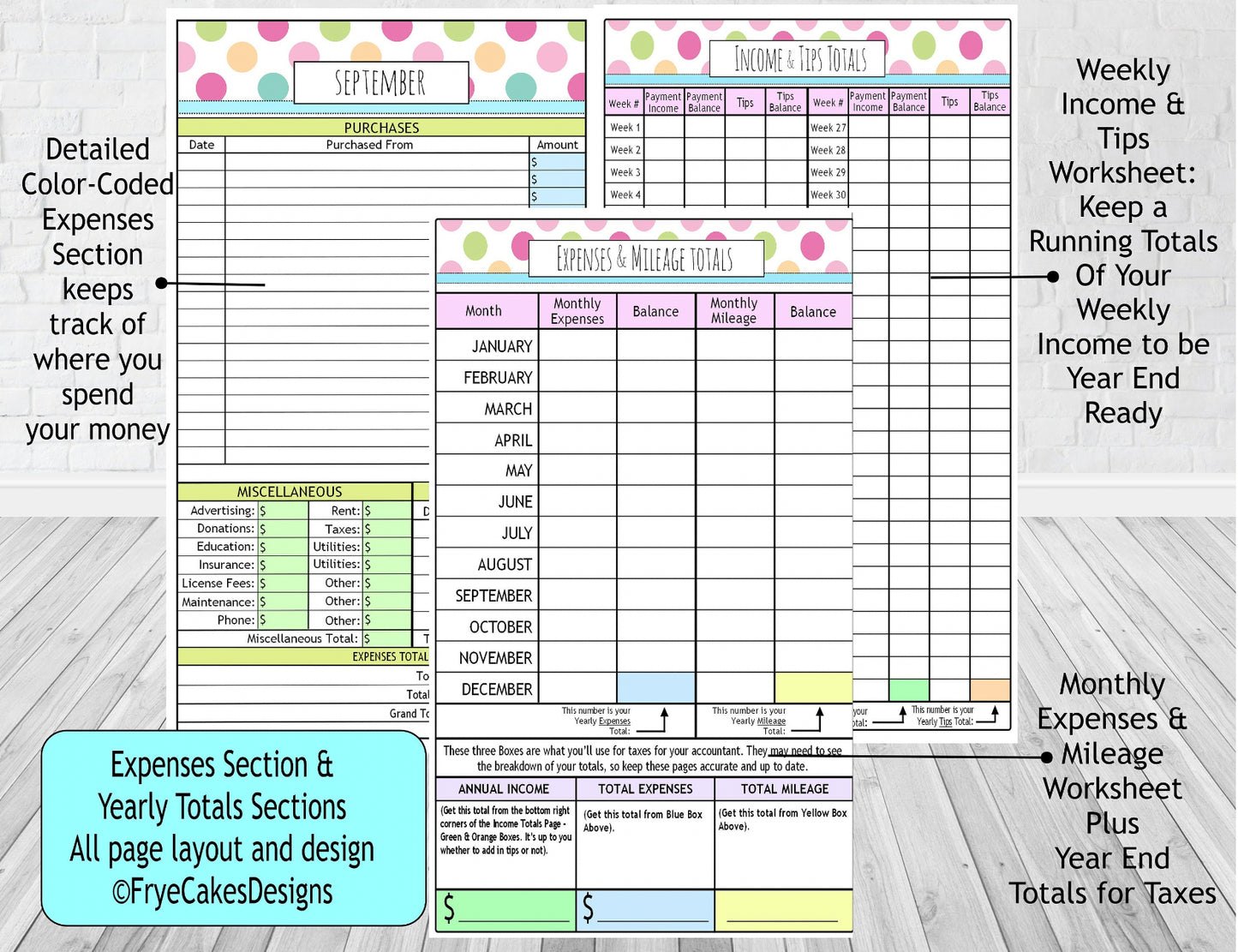 Small MIMI EDITION Spiral Bound Yearly Business Tracker