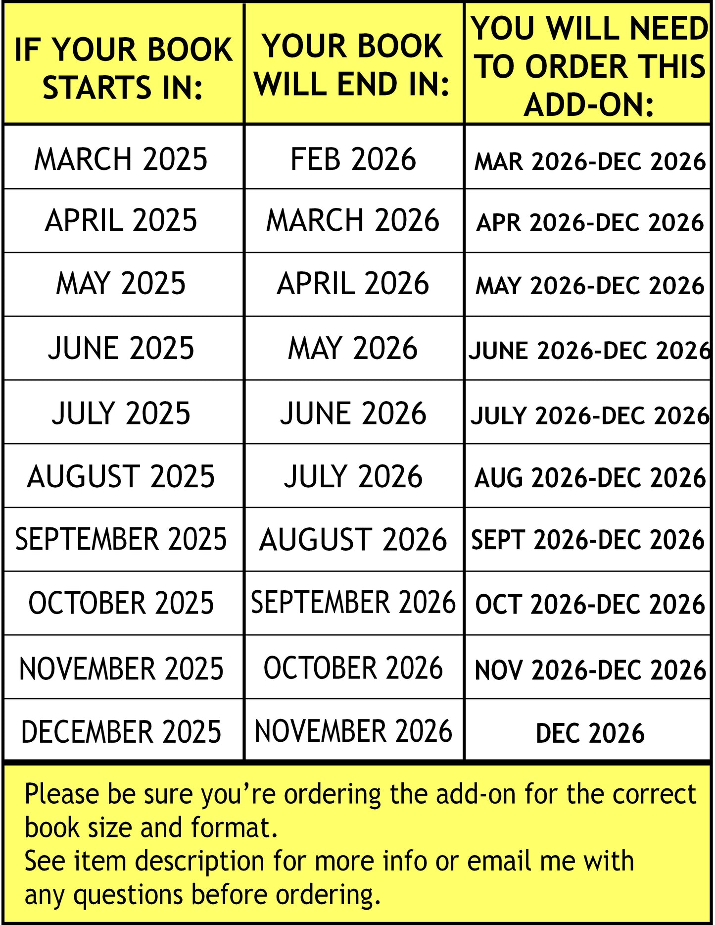Add Extra Months to Any Appointment Book