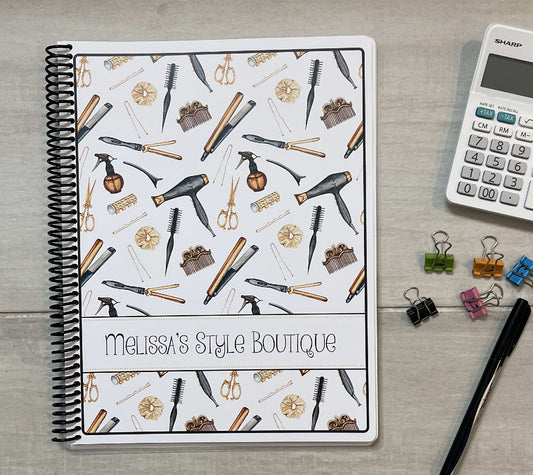 ANTIQUE TOOLS DESIGN - Standard 12 Month Appointment Book - Start Any Month - 3 Sizes with Optional Income & Expenses Tracking