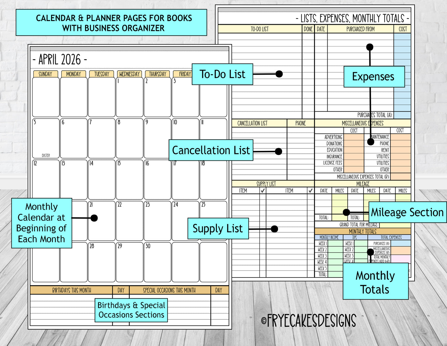 ANTIQUE STYLIST TOOLS DESIGN - 12 Month Dated Appointment Book With Business Organizer/Planner + UPGRADE OPTIONS