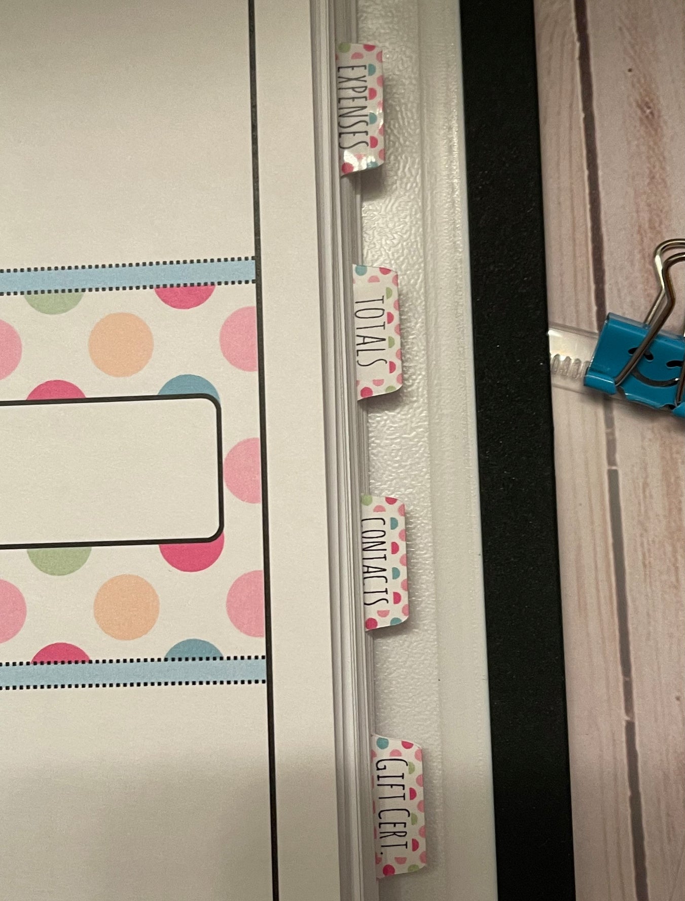 Premium Dot Business Organizer with 3 Ring Binder