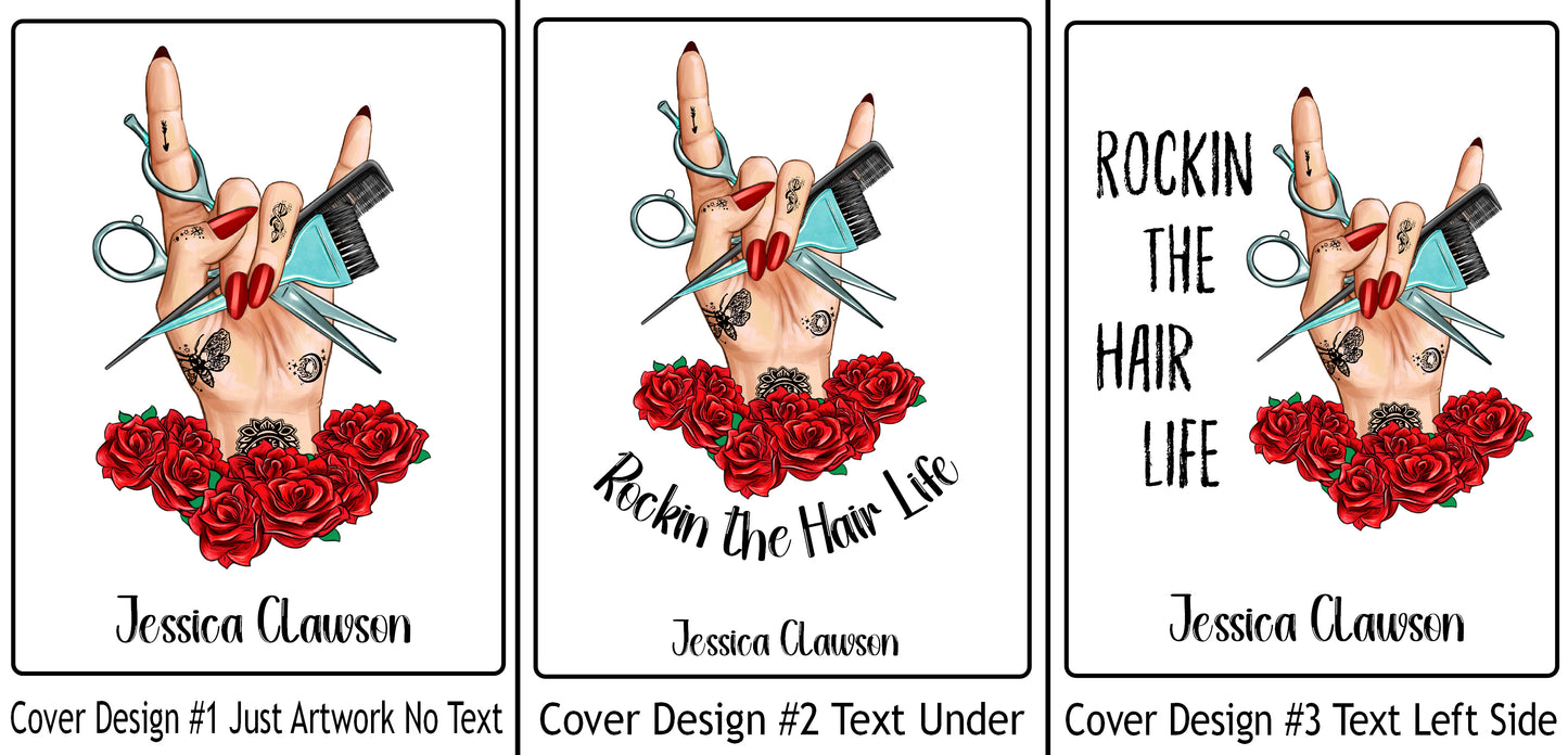 EDGY STYLIST DESIGN - 12 Month Dated Appointment Book With Business Organizer/Planner + UPGRADE OPTIONS