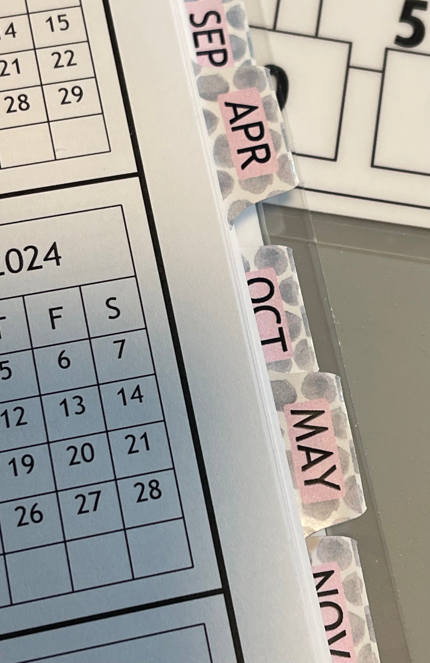 WATERCOLOR POLKA DOTS DESIGN - Standard 12 Month Appointment Book - Start Any Month - 3 Sizes with Optional Income & Expenses Tracking