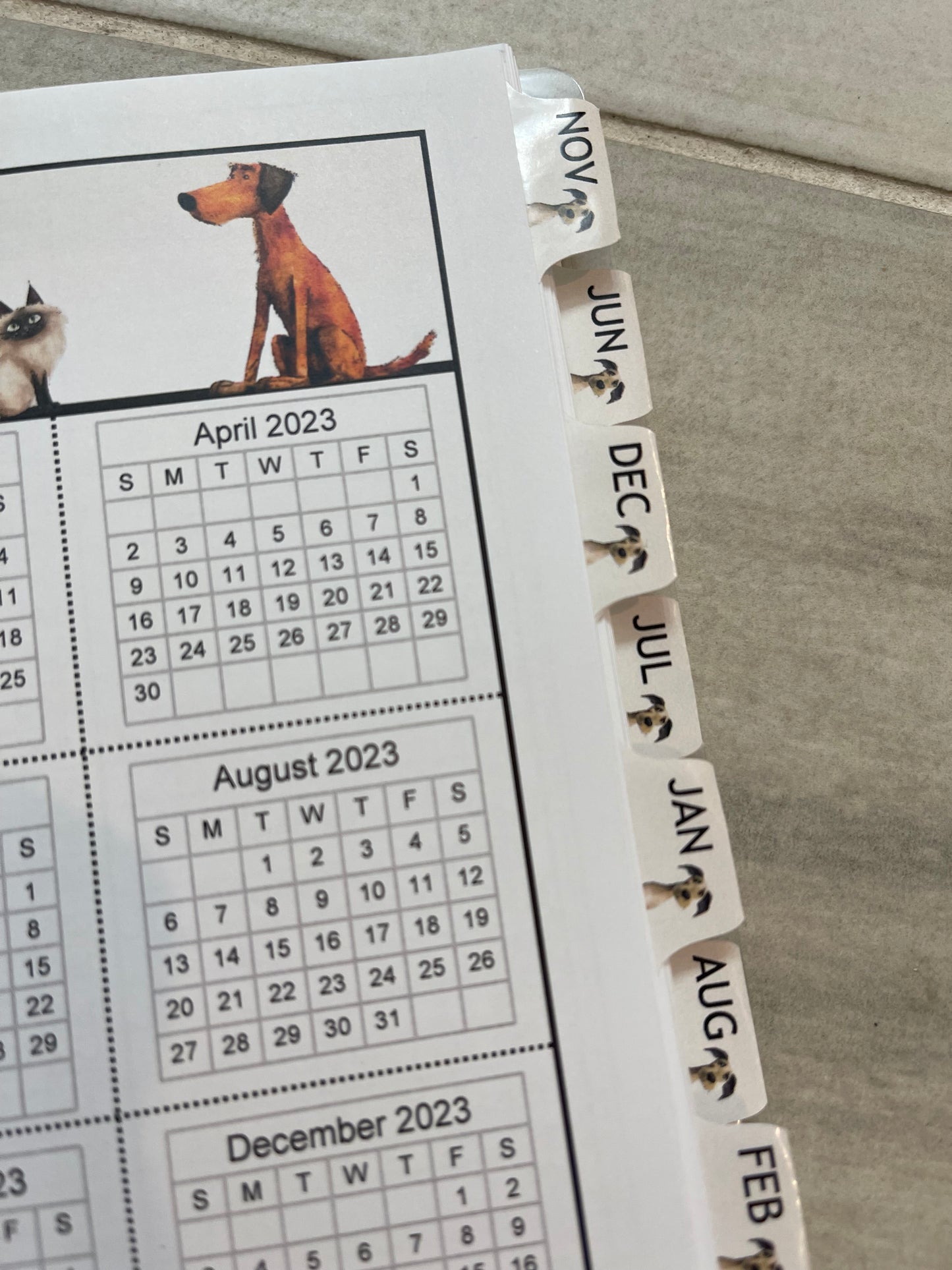 ILLUSTRATED PETS DESIGN - 12 Month Dated Appointment Book With Business Organizer/Planner + UPGRADE OPTIONS