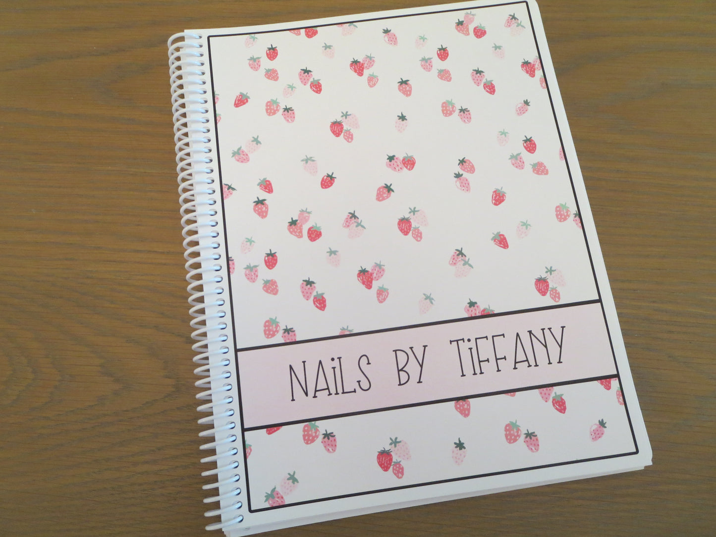 LITTLE STRAWBERRIES DESIGN- Standard 12 Month Appointment Book - Start Any Month - 3 Sizes with Optional Income & Expenses Tracking