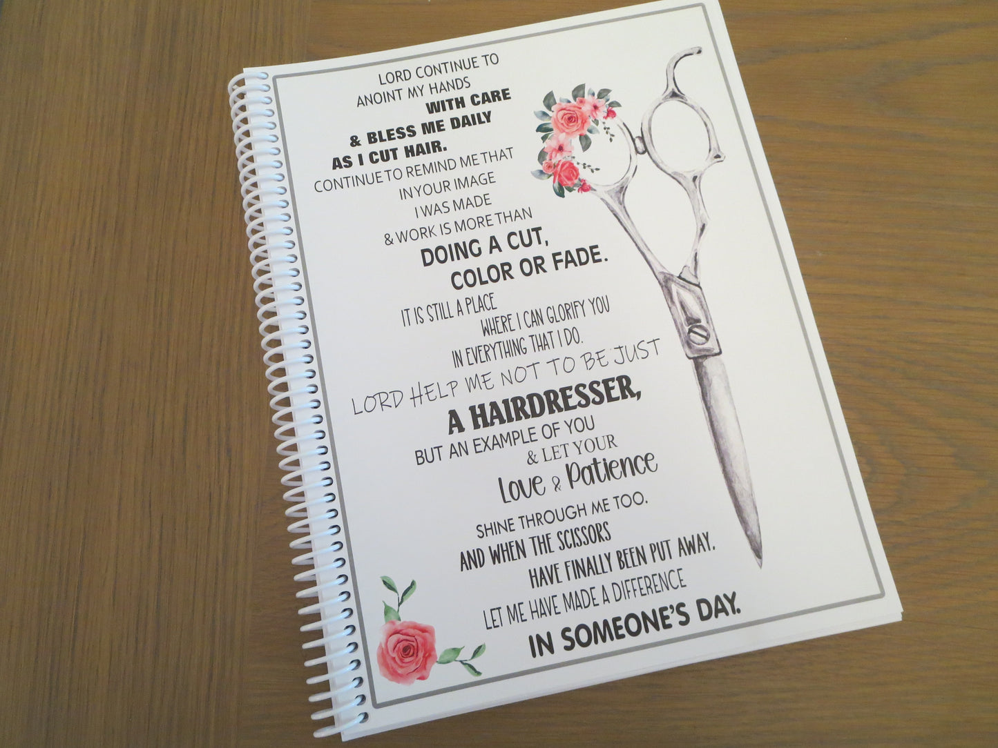 STYLIST'S PRAYER DESIGN - 12 Month Dated Appointment Book With Business Organizer/Planner + UPGRADE OPTIONS