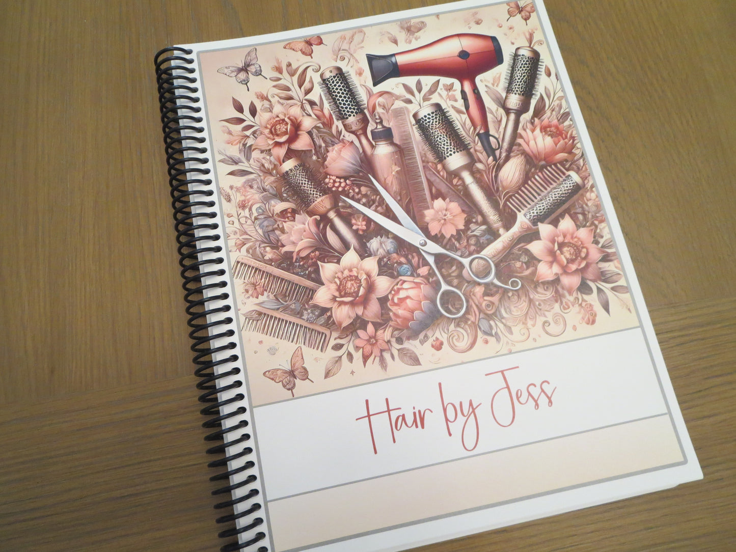 STYLIST TOOLS & FLOWERS DESIGN - 12 Month Dated Appointment Book With Business Organizer/Planner + UPGRADE OPTIONS
