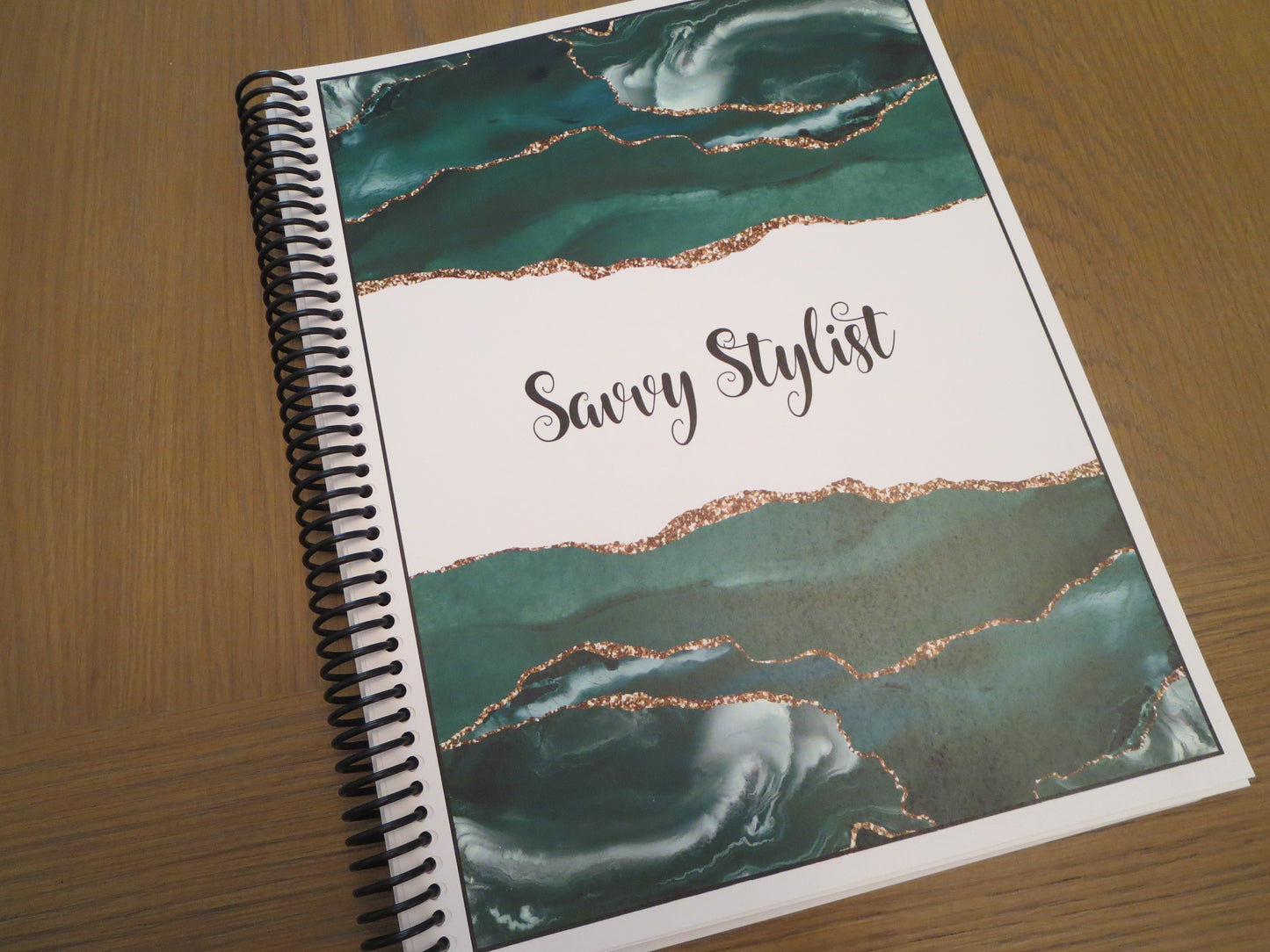 GREEN MARBLE DESIGN - Standard 12 Month Appointment Book - Start Any Month - 3 Sizes with Optional Income & Expenses Tracking