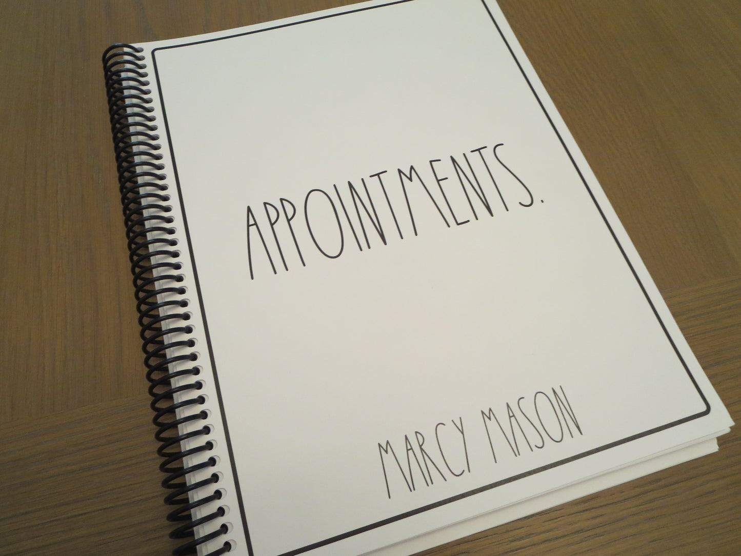 SIMPLY SIMPLE DESIGN - 12 Month Dated Appointment Book With Business Organizer/Planner + UPGRADE OPTIONS
