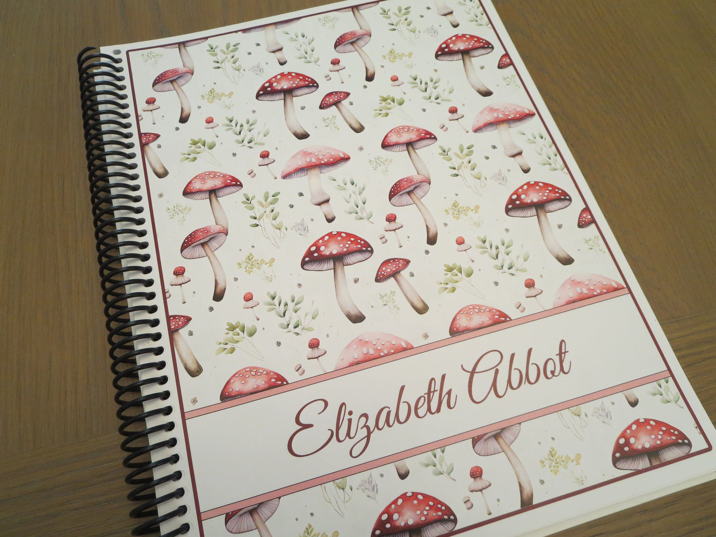 MUSHROOMS DESIGNS - 4 DESIGNS TO CHOOSE FROM - 12 Month Dated Appointment Book With Business Organizer/Planner + UPGRADE OPTIONS