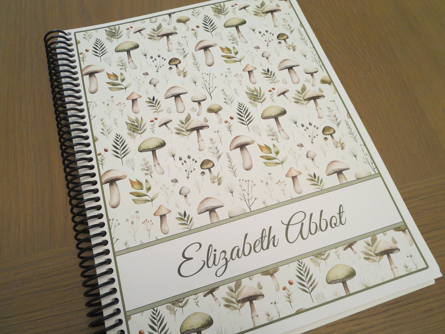 MUSHROOMS DESIGNS - 4 DESIGNS TO CHOOSE FROM - 12 Month Dated Appointment Book With Business Organizer/Planner + UPGRADE OPTIONS