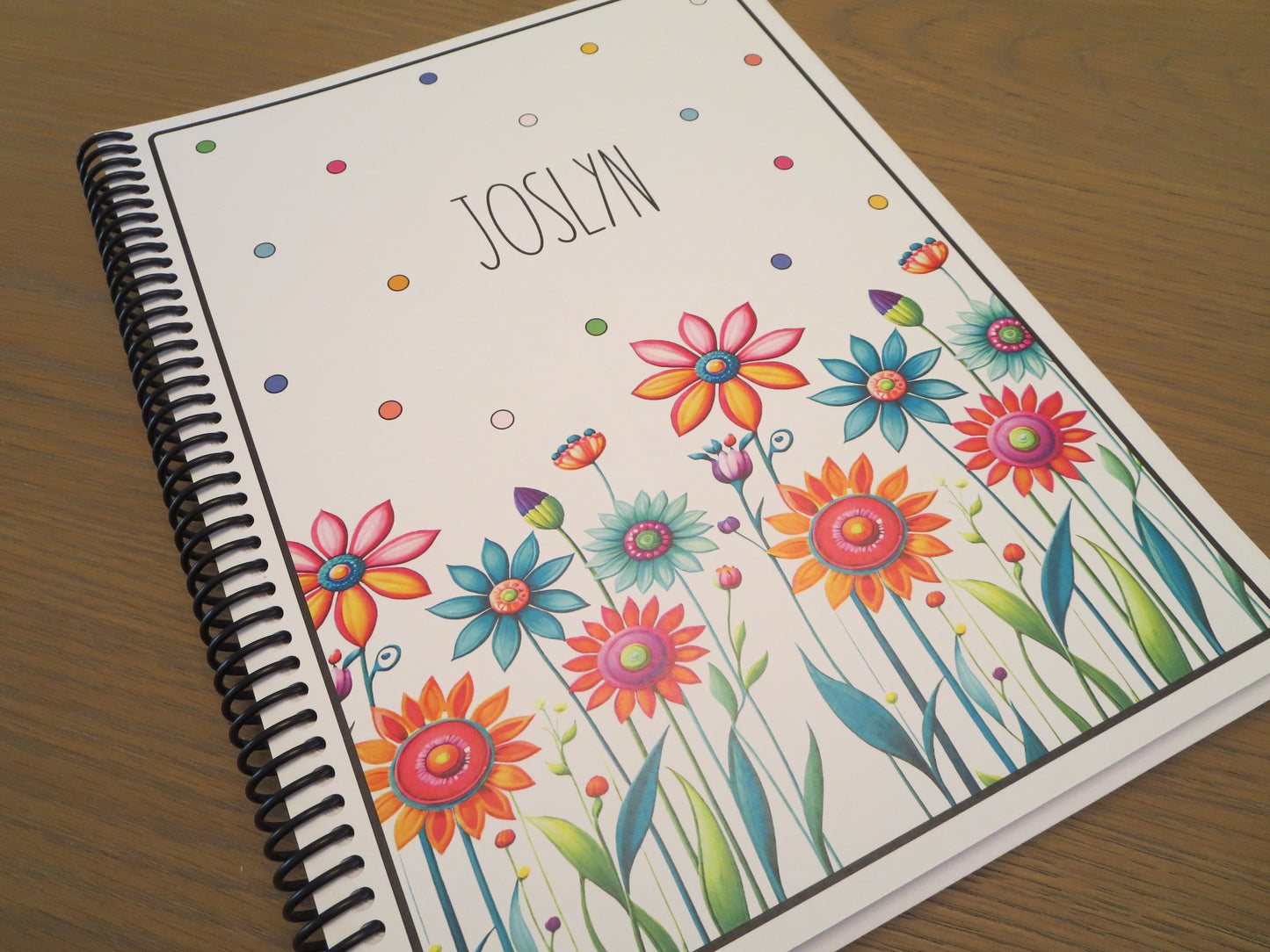 COLORFUL FLOWERS DESIGN - 12 Month Dated Appointment Book With Business Organizer/Planner + UPGRADE OPTIONS