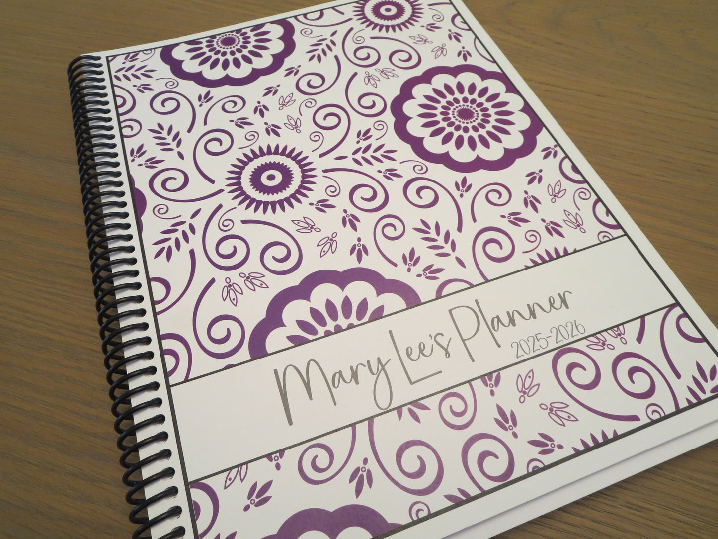 PURPLE BOHO DESIGN - 12 Month Dated Appointment Book With Business Organizer/Planner + UPGRADE OPTIONS (Copy)