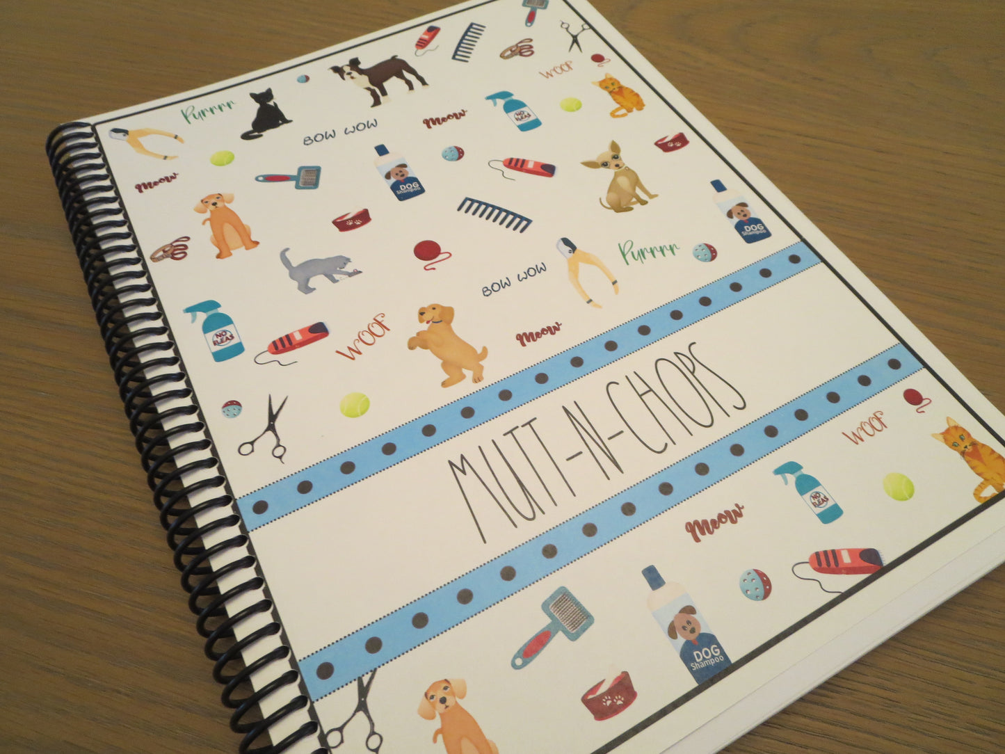 GROOMING TOOLS DESIGN - 12 Month Dated Appointment Book With Business Organizer/Planner + UPGRADE OPTIONS
