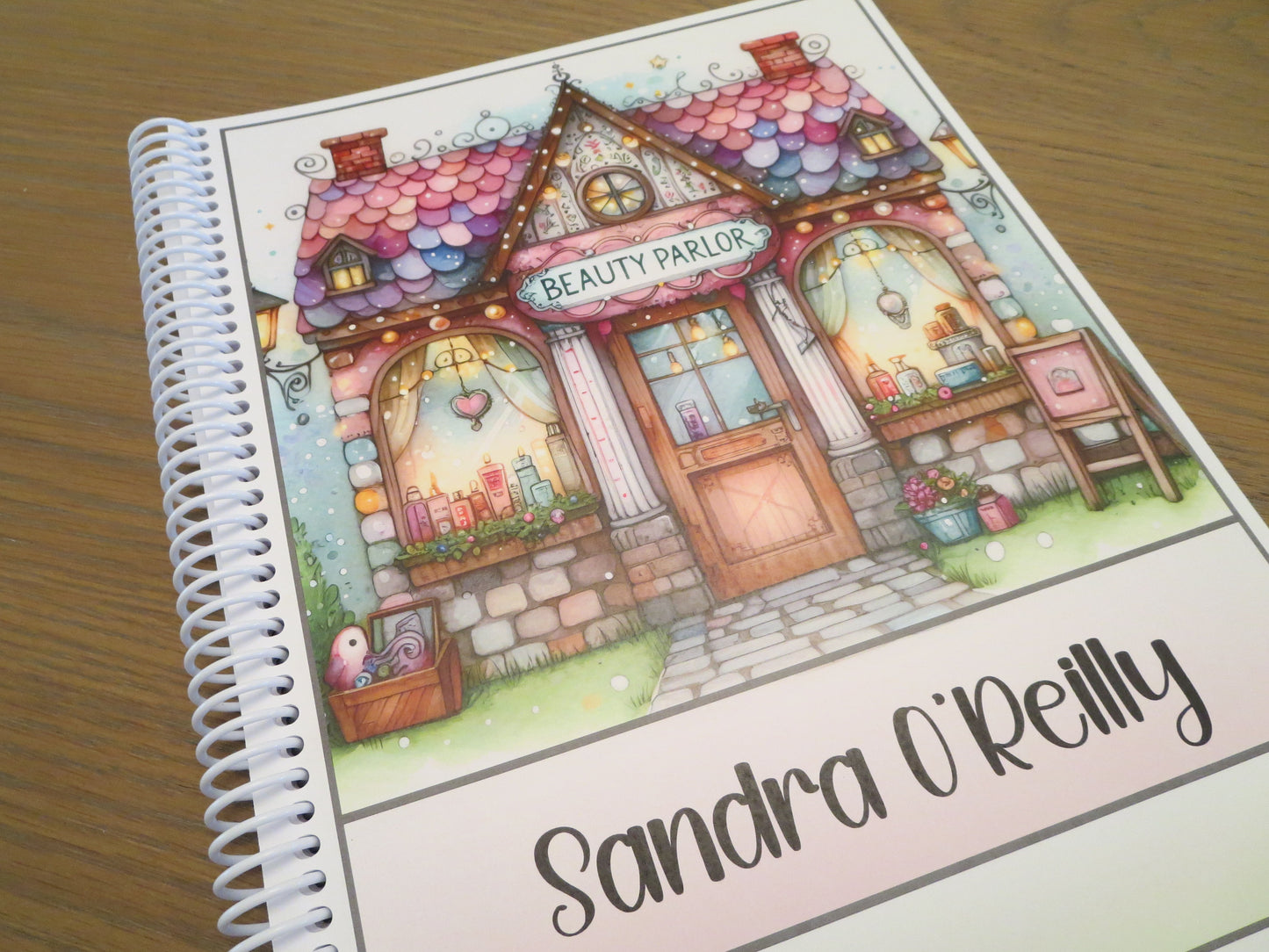 BEAUTY PARLOR DESIGN - 12 Month Dated Appointment Book With Business Organizer/Planner + UPGRADE OPTIONS