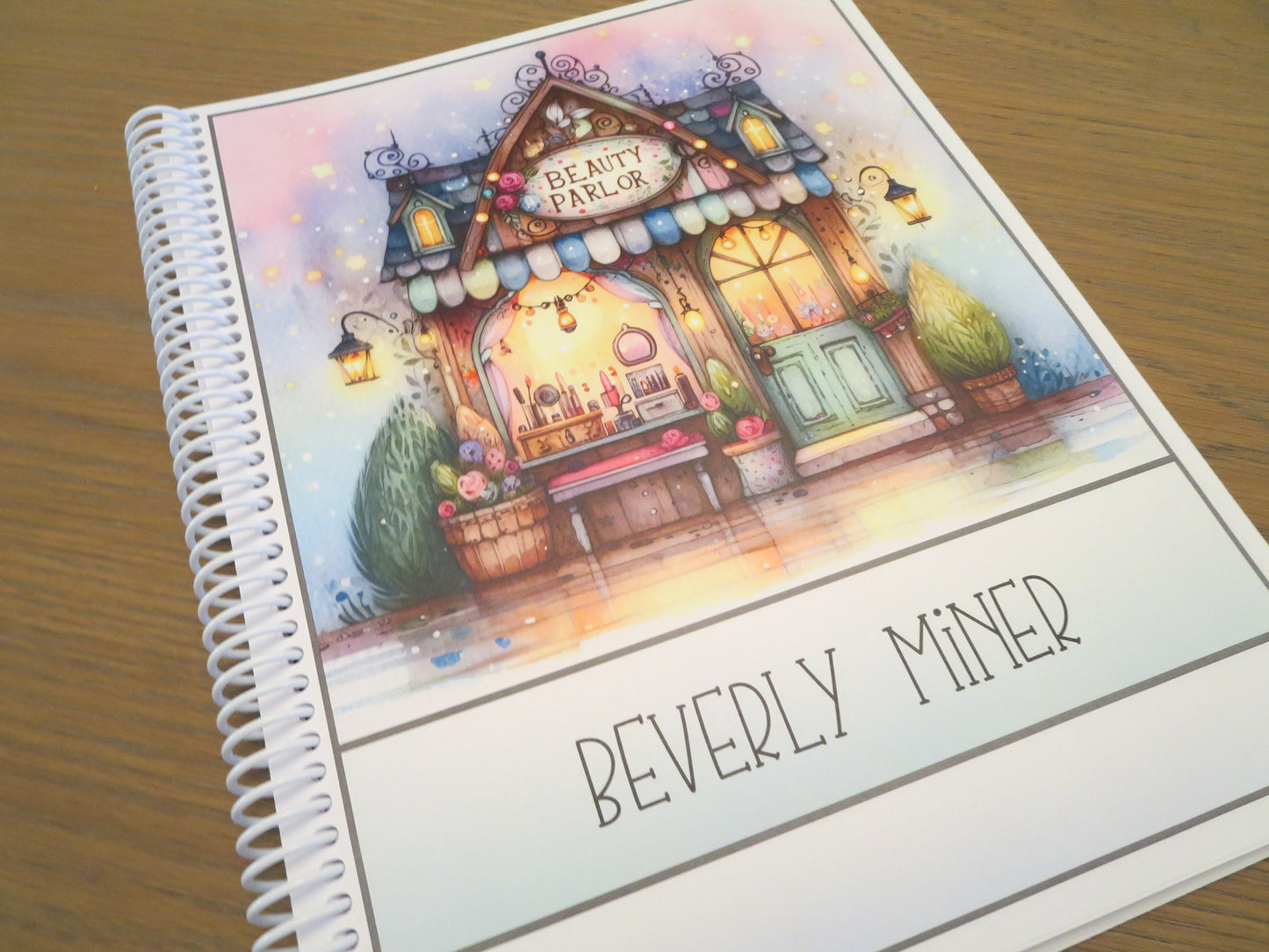 BEAUTY PARLOR DESIGN - 12 Month Dated Appointment Book With Business Organizer/Planner + UPGRADE OPTIONS