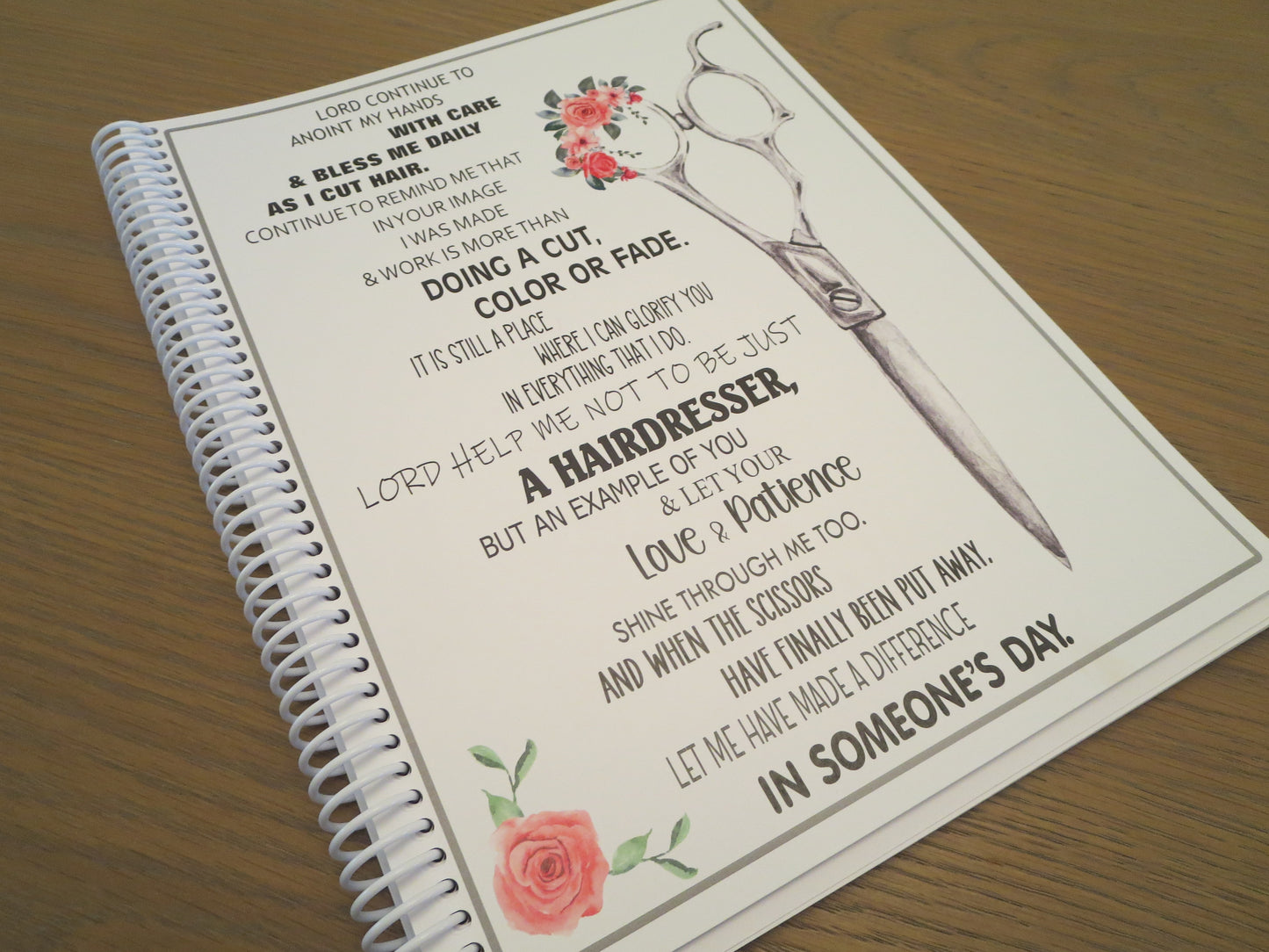 STYLIST'S PRAYER DESIGN - 12 Month Dated Appointment Book With Business Organizer/Planner + UPGRADE OPTIONS
