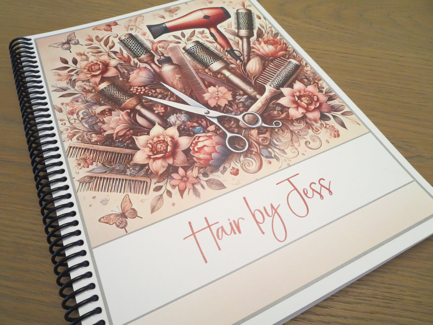 STYLIST TOOLS & FLOWERS DESIGN - 12 Month Dated Appointment Book With Business Organizer/Planner + UPGRADE OPTIONS