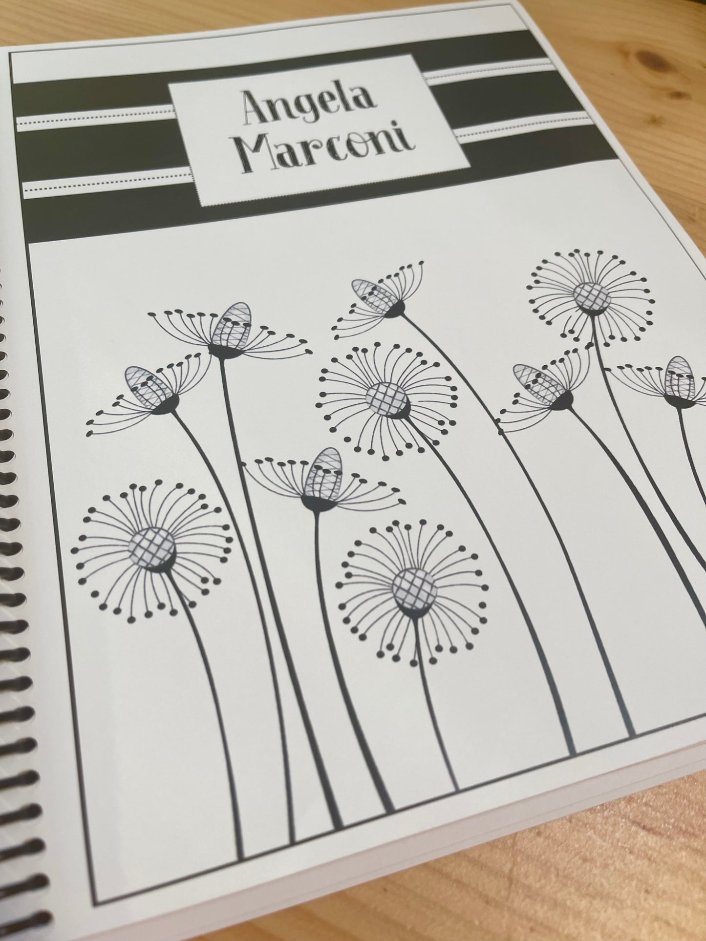 FUNKY FLOWERS DESIGN- Standard 12 Month Appointment Book - Start Any Month - 3 Sizes with Optional Income & Expenses Tracking