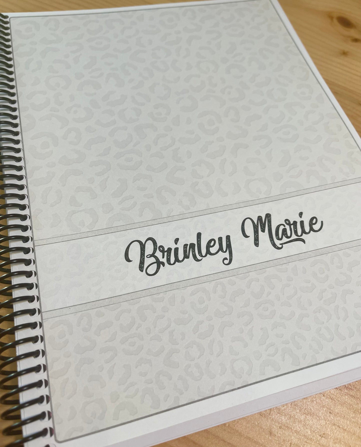 WHITE LEOPARD DESIGN - 12 Month Dated Appointment Book With Business Organizer/Planner + UPGRADE OPTIONS