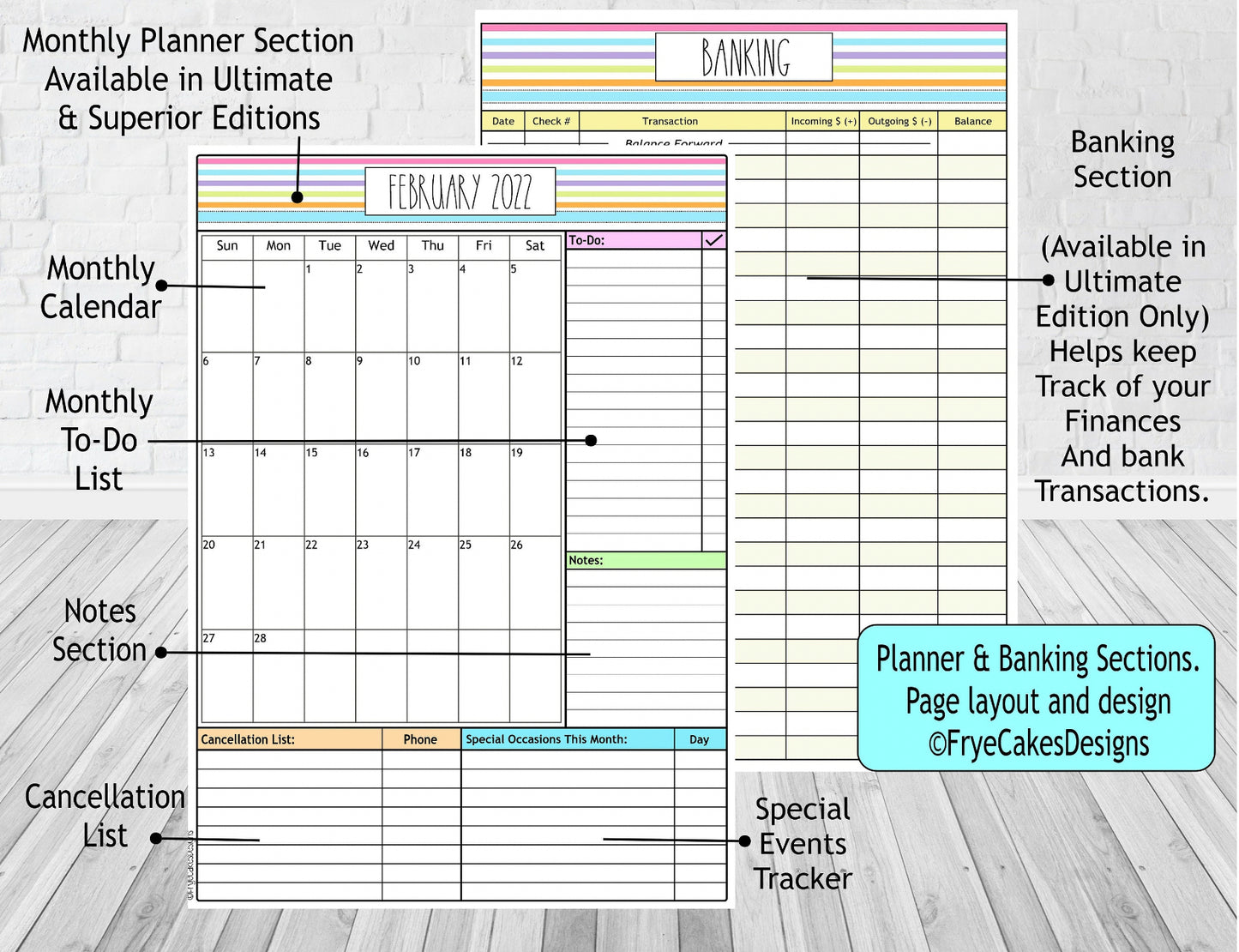 2026 Large ULTIMATE EDITION Spiral Bound Yearly Business Tracker
