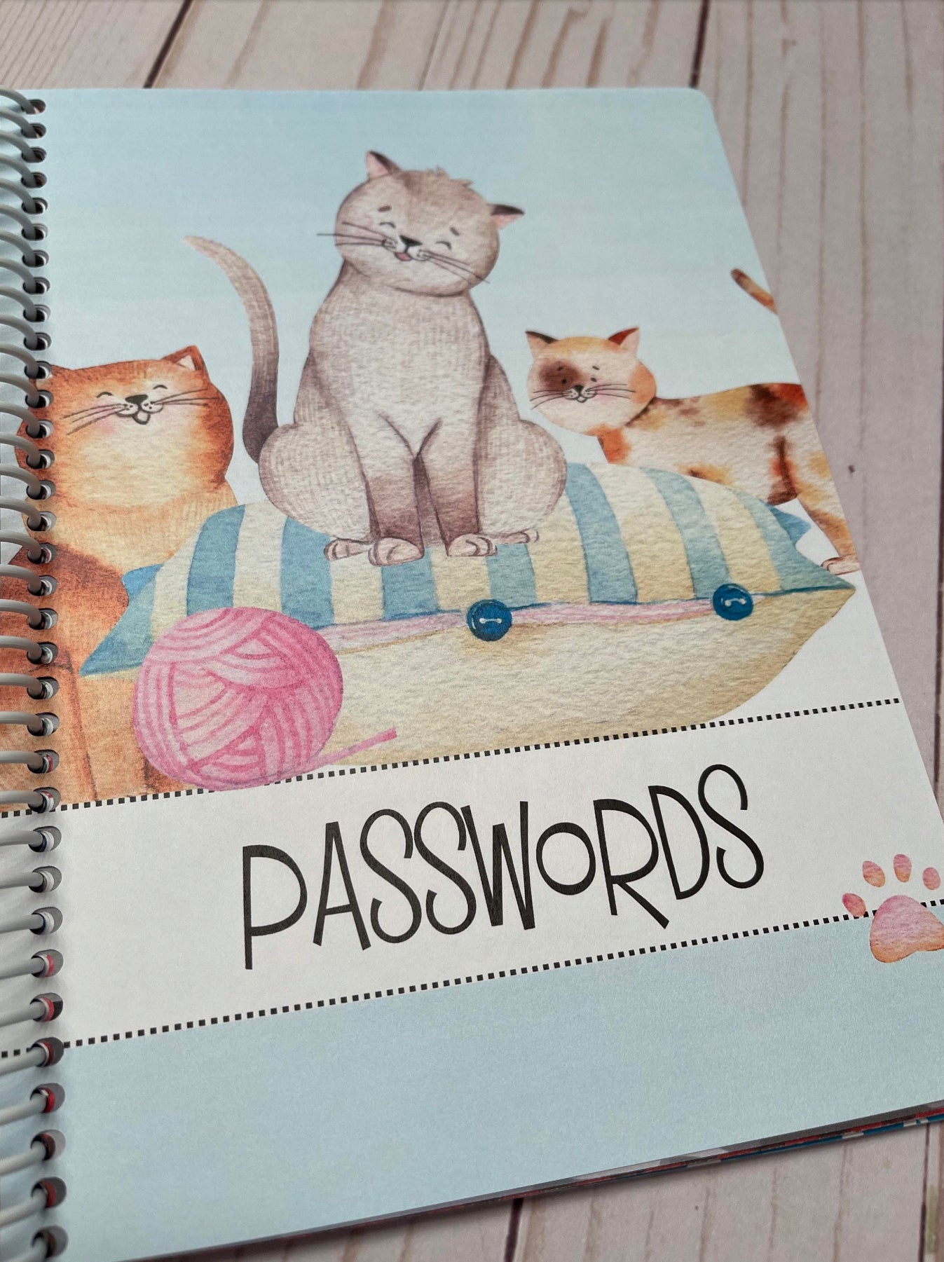 Password Organizer - Cats Design