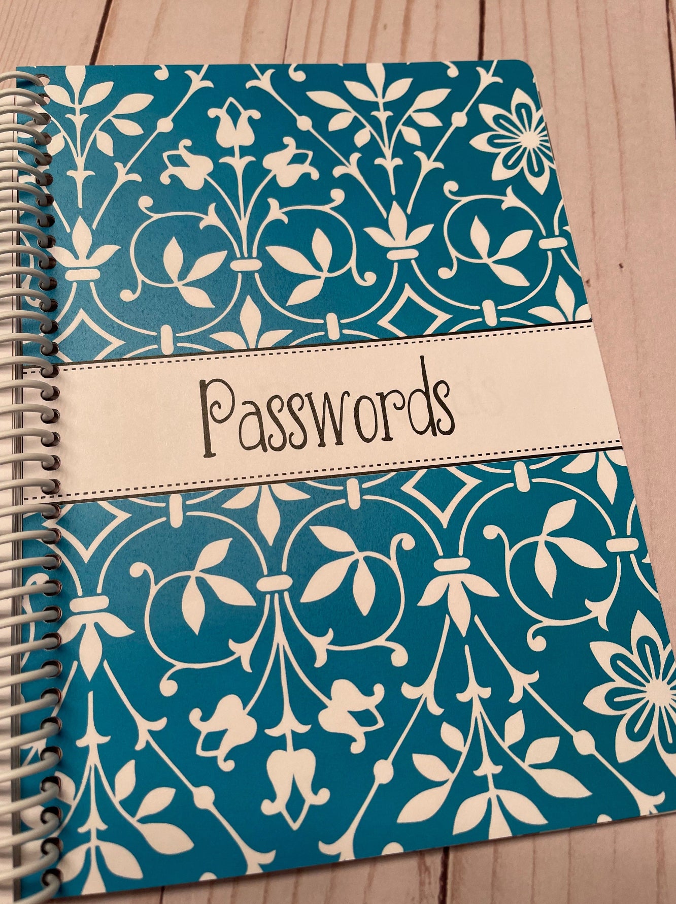 Password Organizer - Turquoise Design
