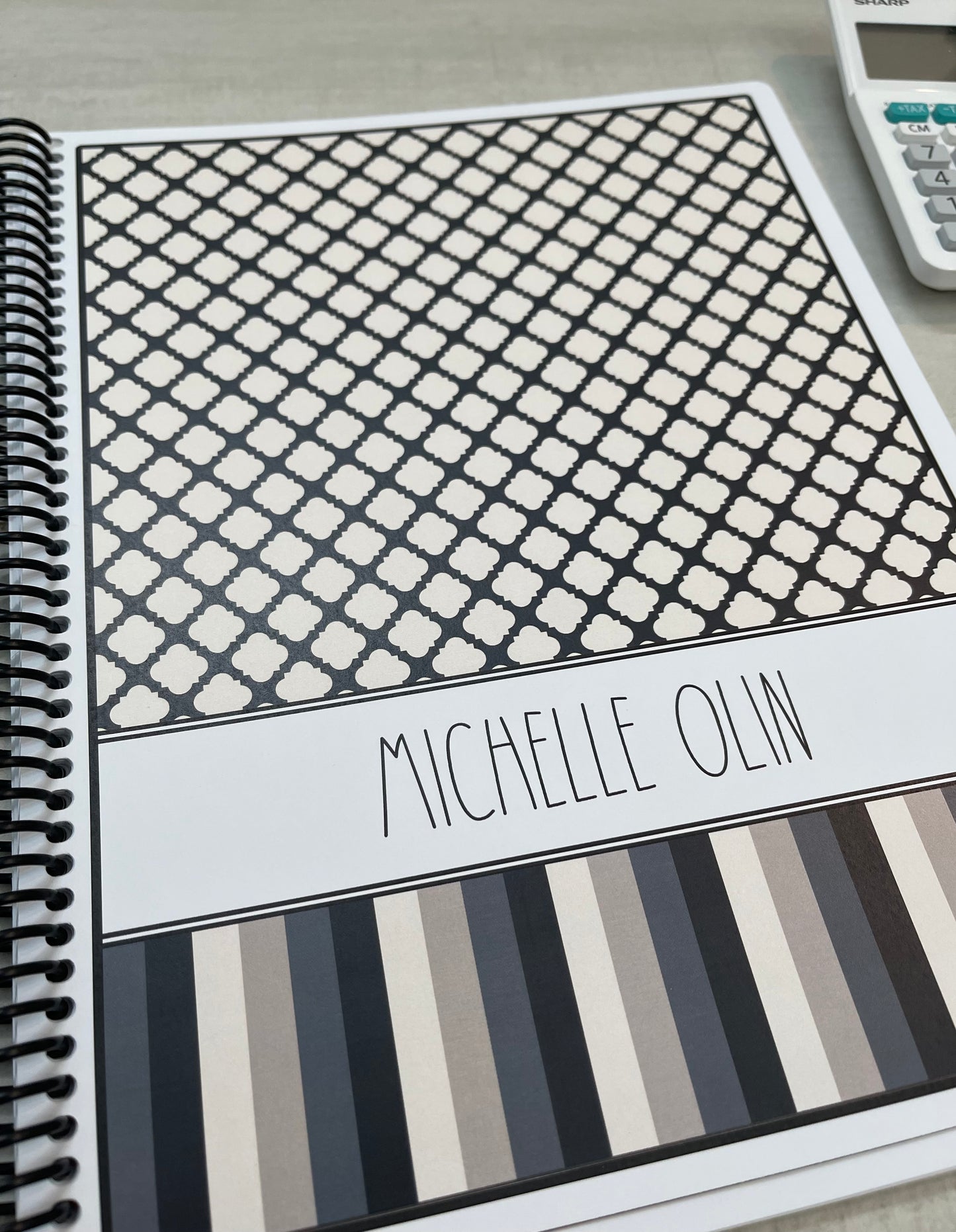 NATURALLY NEAUTRAL DESIGN- Standard 12 Month Appointment Book - Start Any Month - 3 Sizes with Optional Income & Expenses Tracking