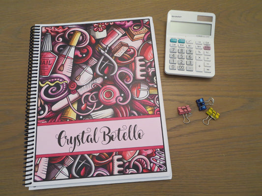NAIL GRAPHICS DESIGN - PINKS - Standard 12 Month Appointment Book - Start Any Month - 3 Sizes with Optional Income & Expenses Tracking