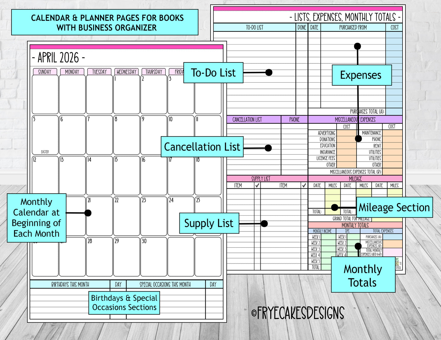 NAIL TECH THEY TOLD YOU ABOUT DESIGN - 12 Month Dated Appointment Book With Business Organizer/Planner + UPGRADE OPTIONS