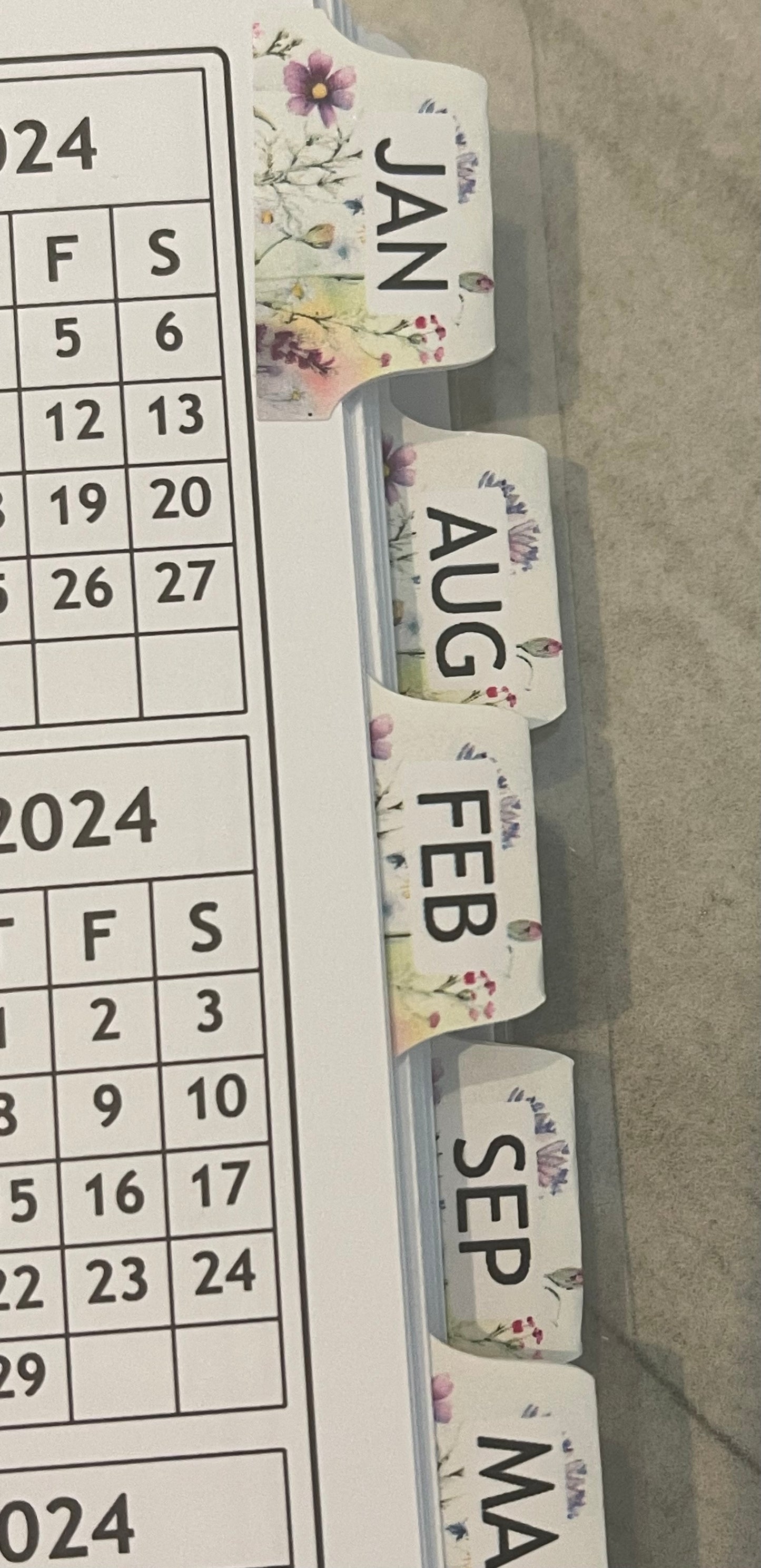 SPRING FLOWERS DESIGN - 6 COVERS TO CHOOSE FROM - Standard 12 Month Appointment Book - Start Any Month - 3 Sizes with Optional Income & Expenses Tracking