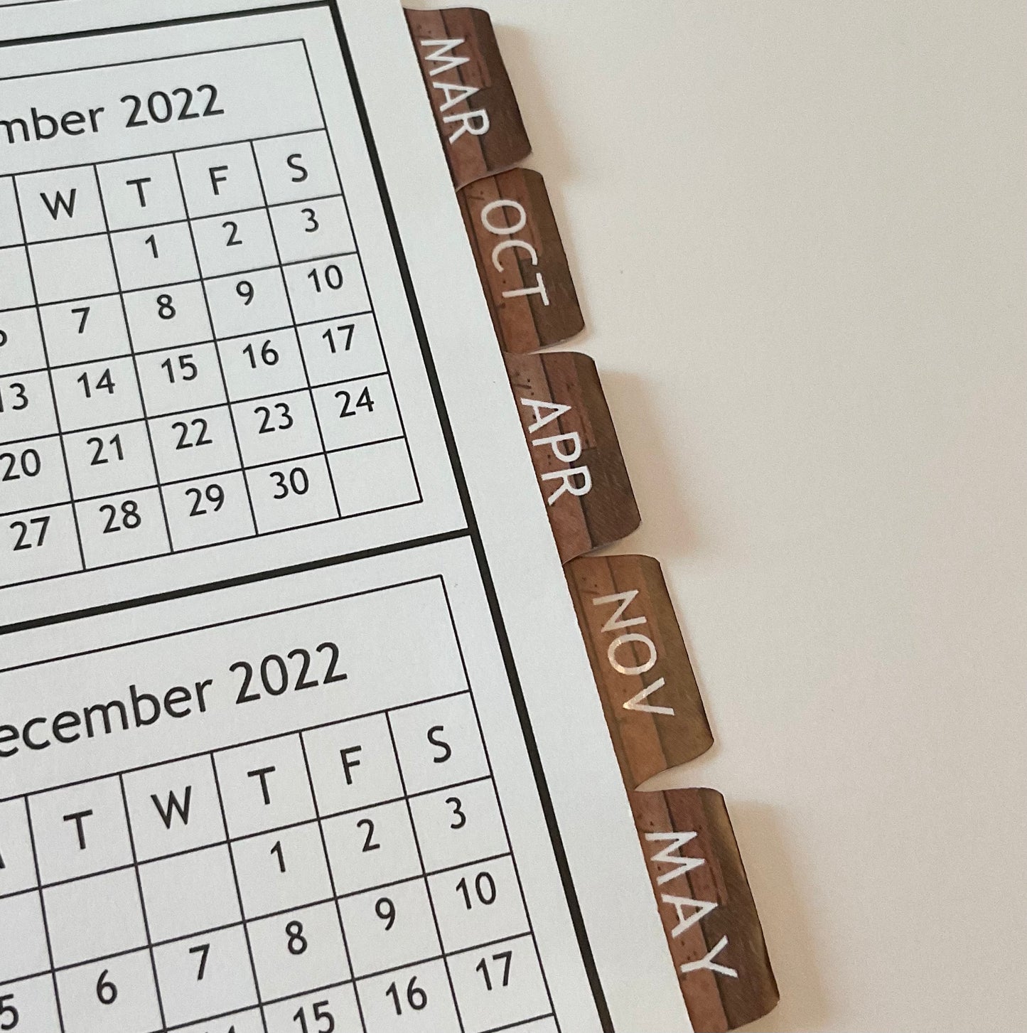 WOOD & LIGHTS DESIGN - Standard 12 Month Appointment Book - Start Any Month - 3 Sizes with Optional Income & Expenses Tracking