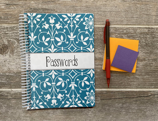 Password Organizer - Turquoise Design