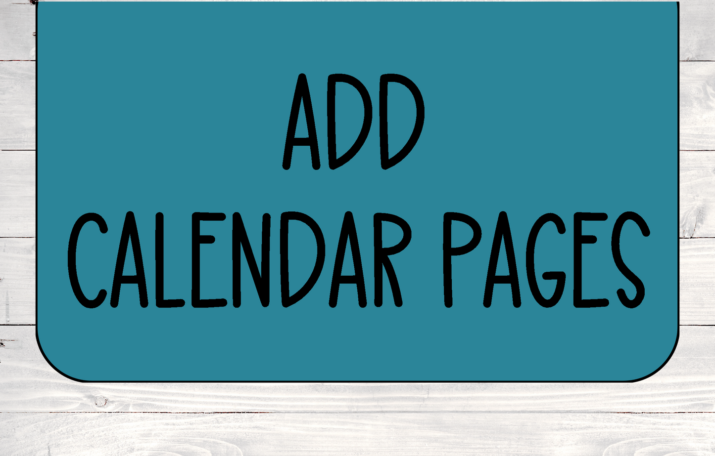 Add Calendar Pages To Any Book