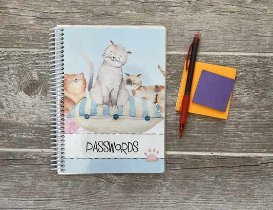 Password Organizer - Cats Design