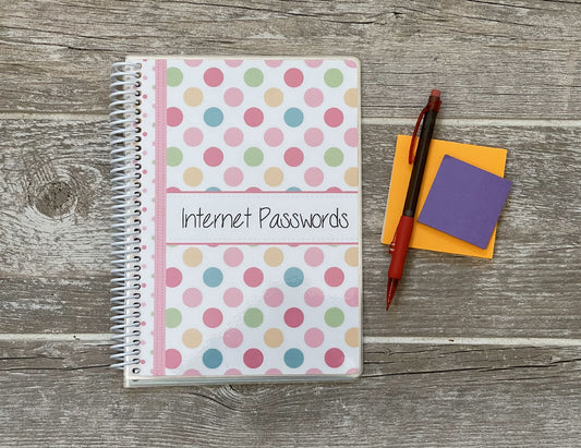 Password Organizer - Lotsa Dots Design