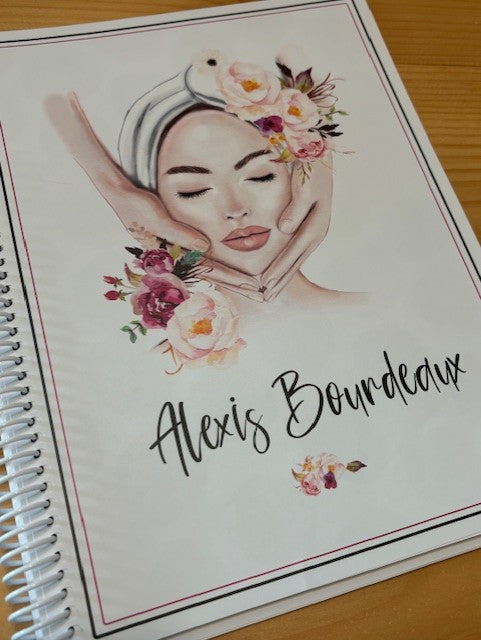 ESTHETICIAN DESIGN - 12 Month Dated Appointment Book With Business Organizer/Planner + UPGRADE OPTIONS