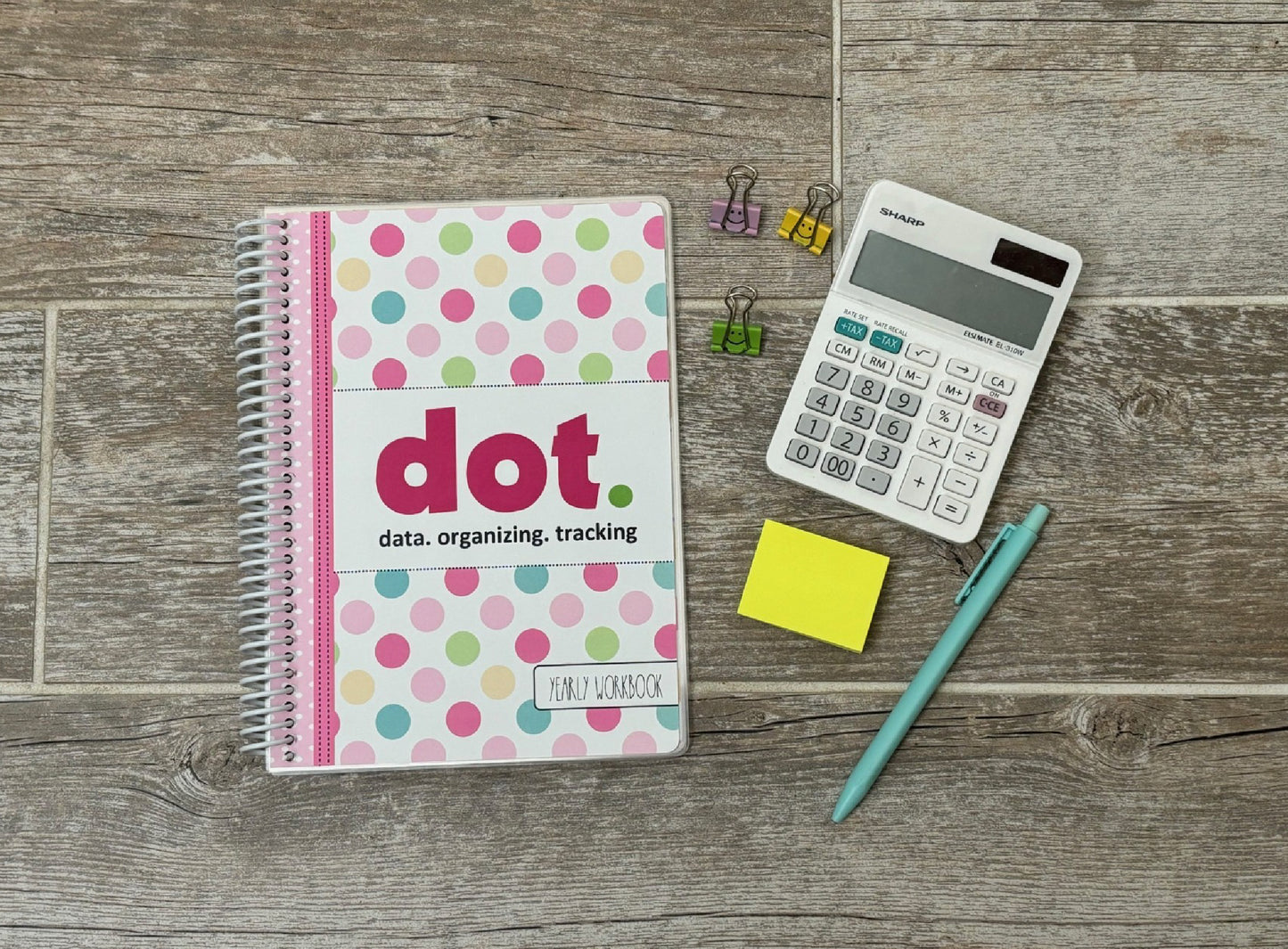 Small ERIN EDITION with POLISH INVENTORY Spiral Bound Yearly Business Tracker