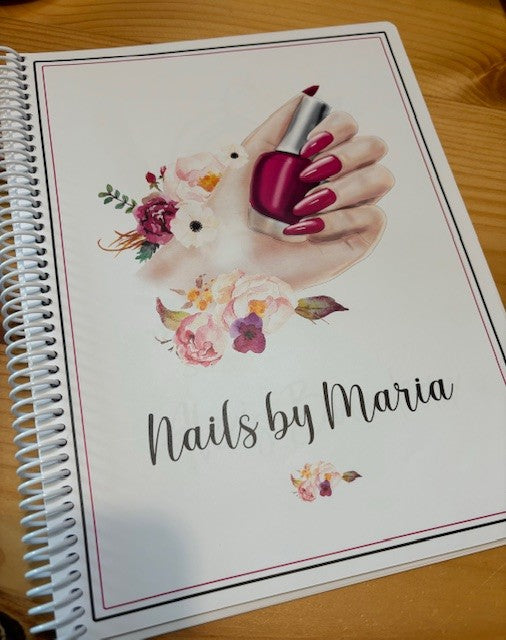 NAIL TECH DESIGN - 12 Month Dated Appointment Book With Business Organizer/Planner + UPGRADE OPTIONS