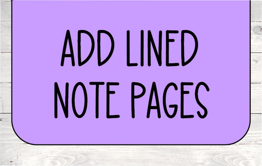 Add Lined Note Pages to Any Appointment Book