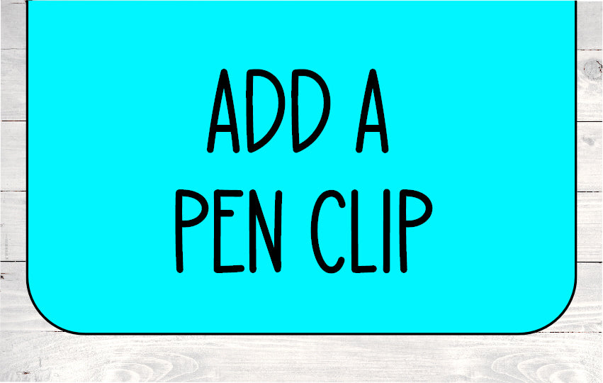 Large Metal Pen/Pencil Holder for Appointment Books, Planners, Etc.