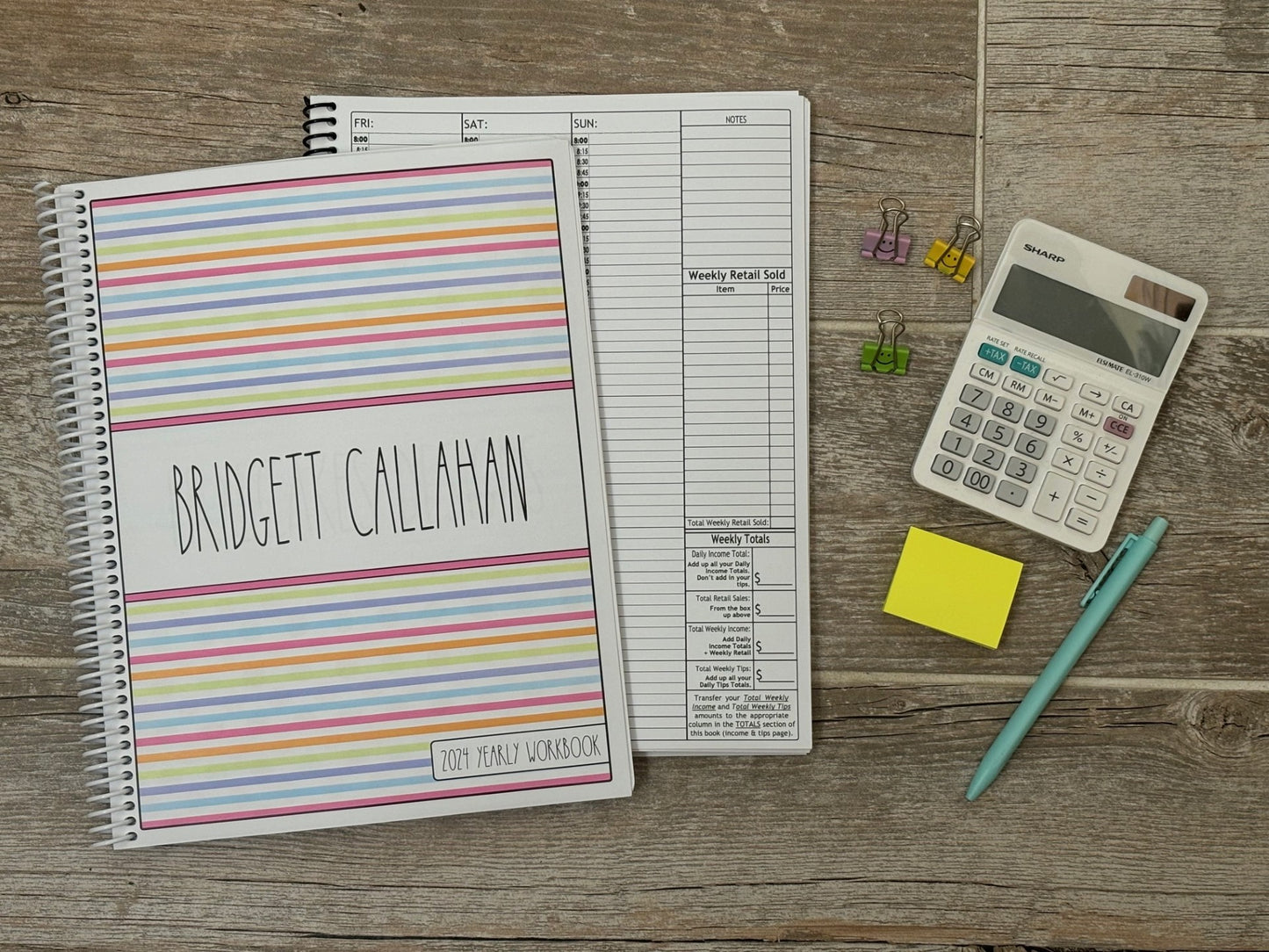 2026 Large ULTIMATE EDITION Spiral Bound Yearly Business Tracker