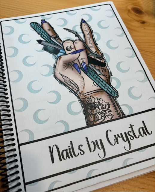 EDGY NAIL TECH DESIGN - 12 Month Dated Appointment Book With Business Organizer/Planner + UPGRADE OPTIONS