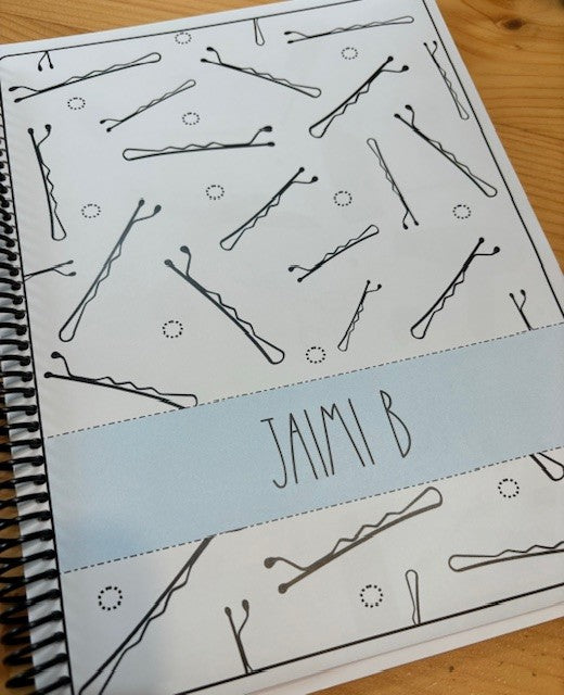 BOBBY PINS DESIGN - 12 Month Dated Appointment Book With Business Organizer/Planner + UPGRADE OPTIONS